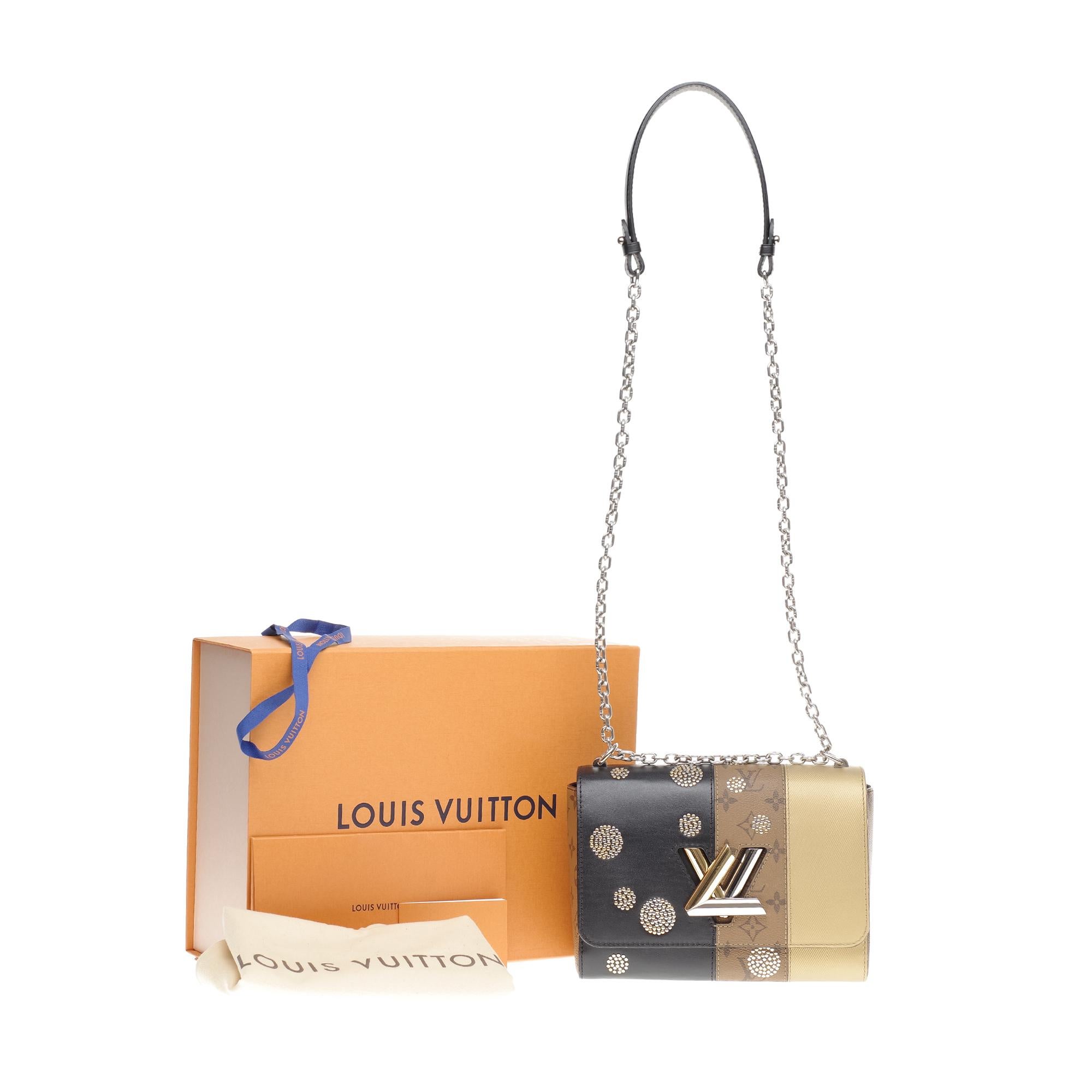 Limited Edition Louis Vuitton Twist MM shoulder bag in epi leather almost new 8