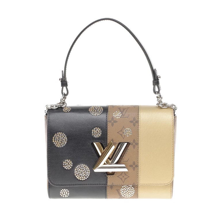 Louis Vuitton Multicolor Studded Monogram Canvas Epi Leather Twist Chain Clutch  Louis Vuitton