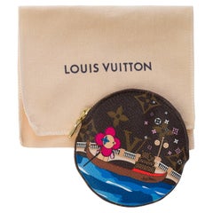 Used Limited Edition Louis Vuitton Vivienne Doll coin purse in brown monogram, GHW