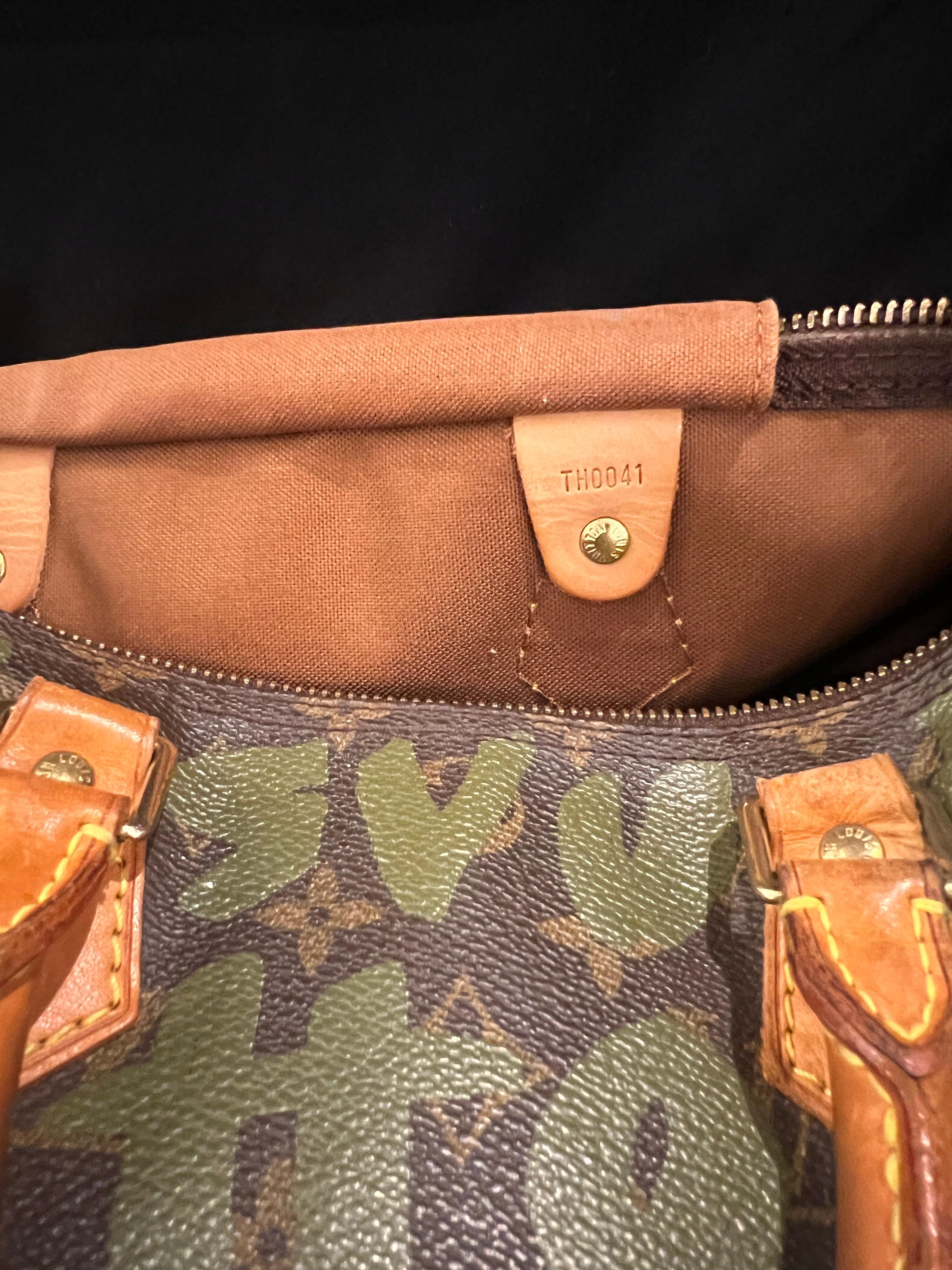 Limited Edition Louis Vuitton x Stephen Sprouse Green Graffiti Speedy 3
