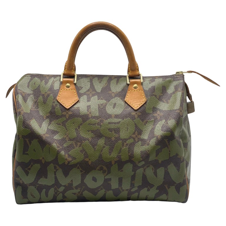 Limited Edition Louis Vuitton x Stephen Sprouse Green Graffiti Speedy  For Sale 6