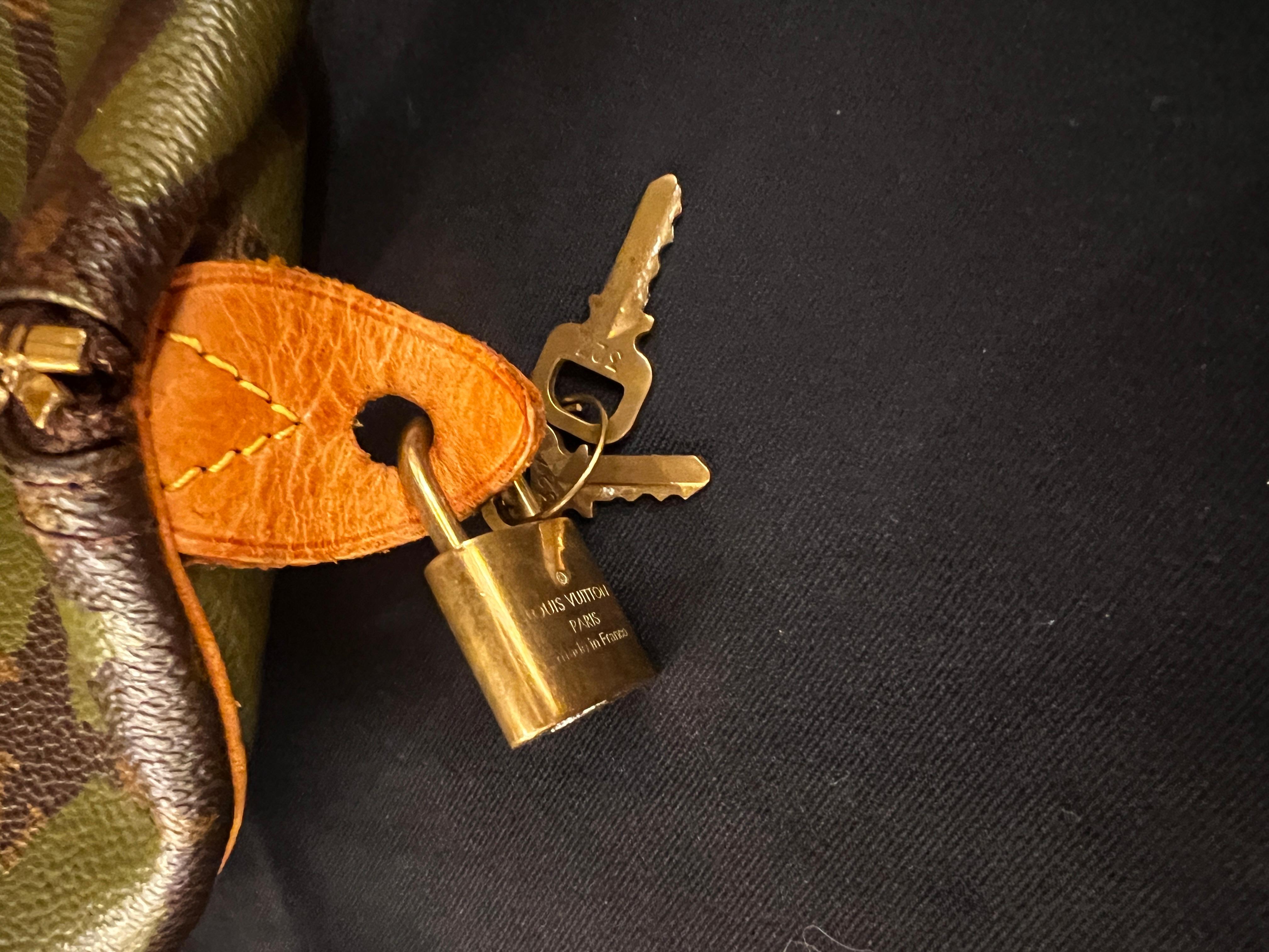 Limited Edition Louis Vuitton x Stephen Sprouse Green Graffiti Speedy 4