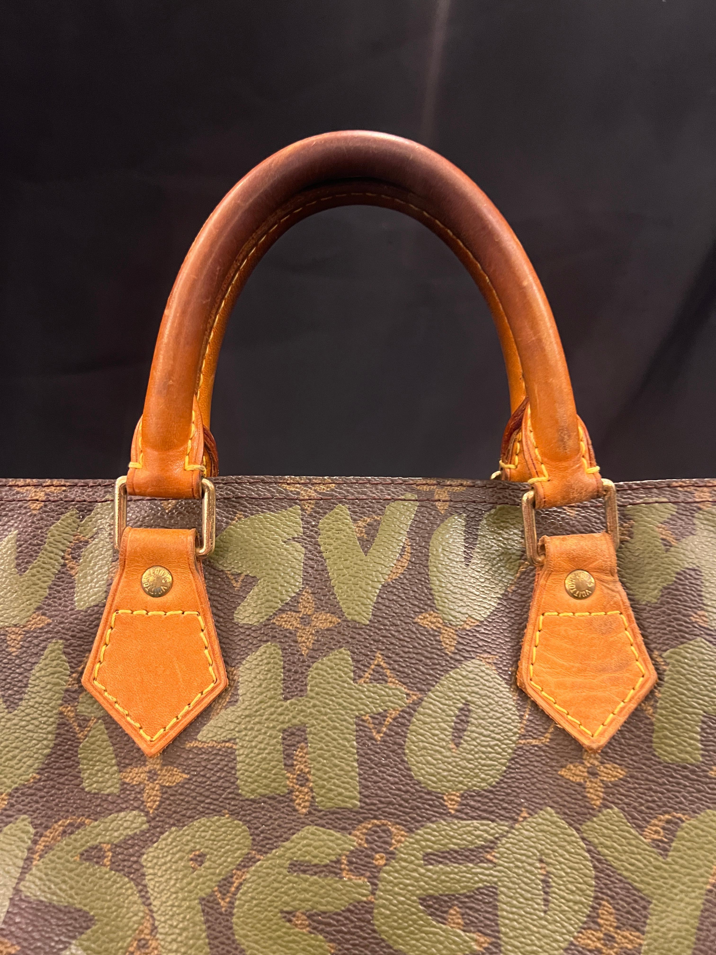 lv speedy graffiti