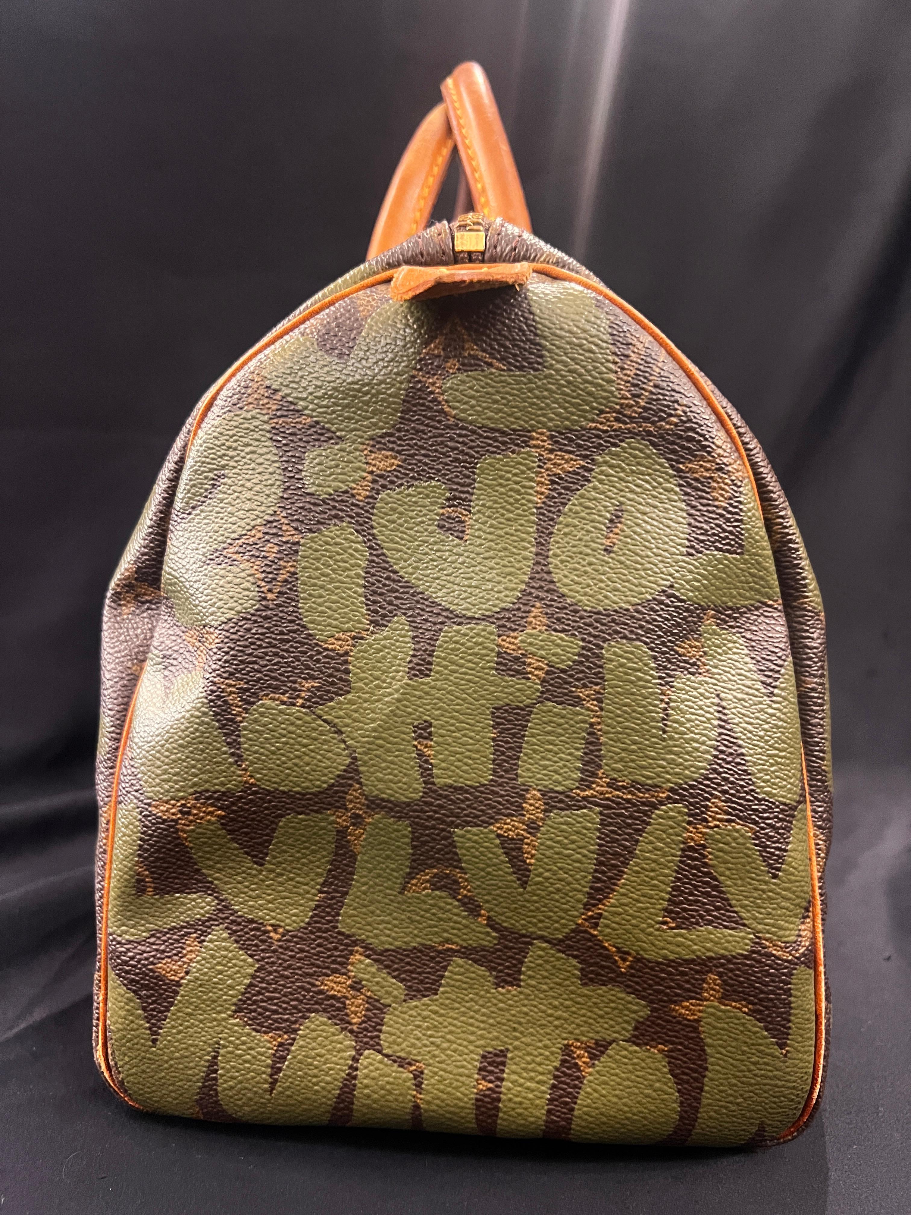 Women's or Men's Limited Edition Louis Vuitton x Stephen Sprouse Green Graffiti Speedy