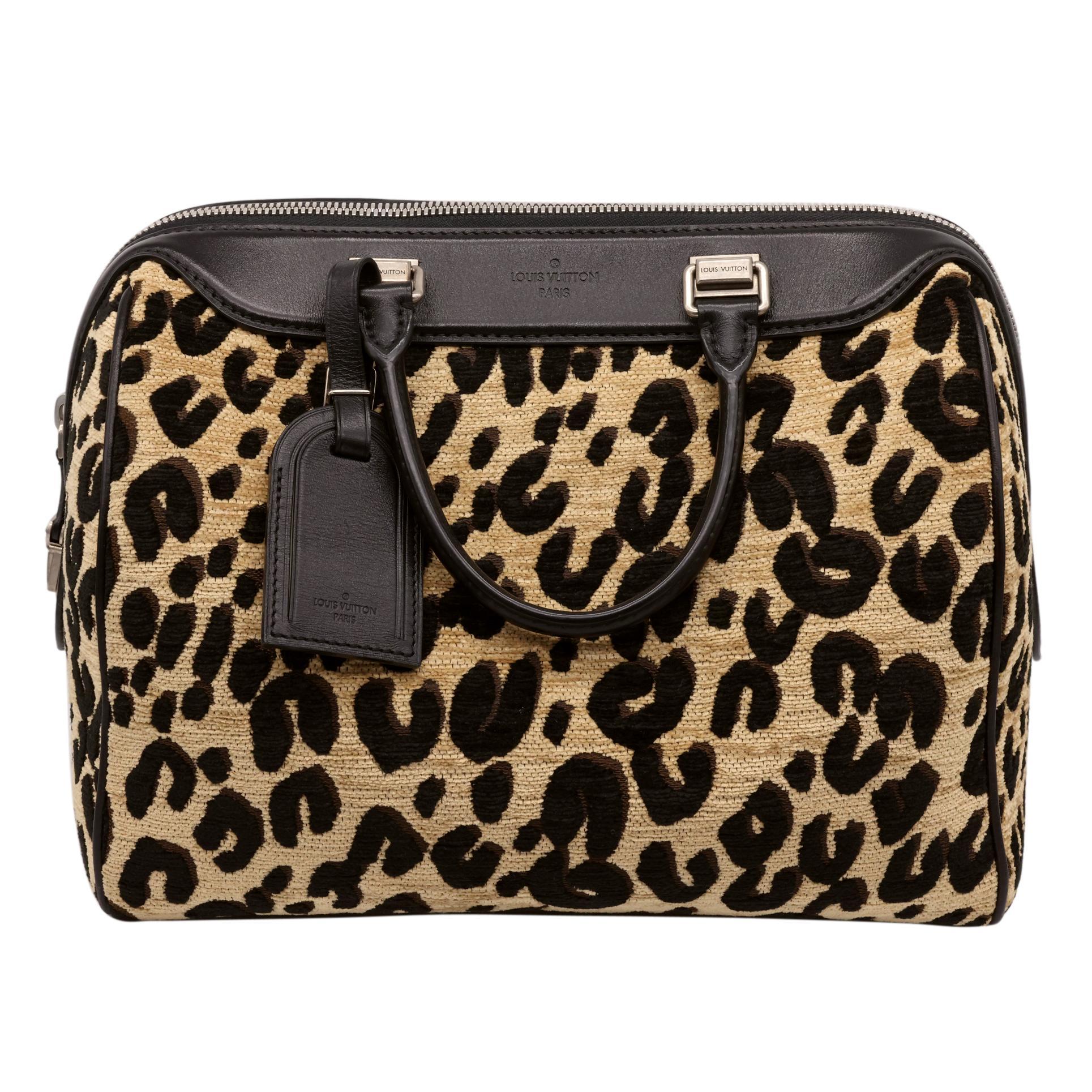 Limited Edition Louis Vuitton x Stephen Sprouse Leopard Speedy Bag, 2012 - 2013. In 2012, the iconic fashion house Louis Vuitton creative director Marc Jacobs collaborated with legendary designer and childhood inspiration, Stephen Sprouse. In the