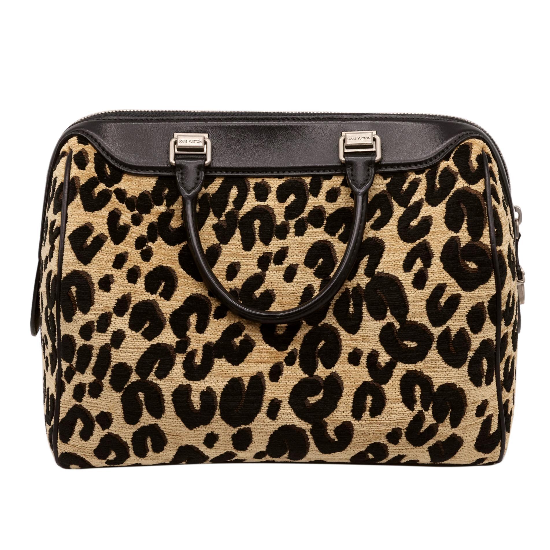 Black Limited Edition Louis Vuitton x Stephen Sprouse Leopard Speedy Bag, 2012.