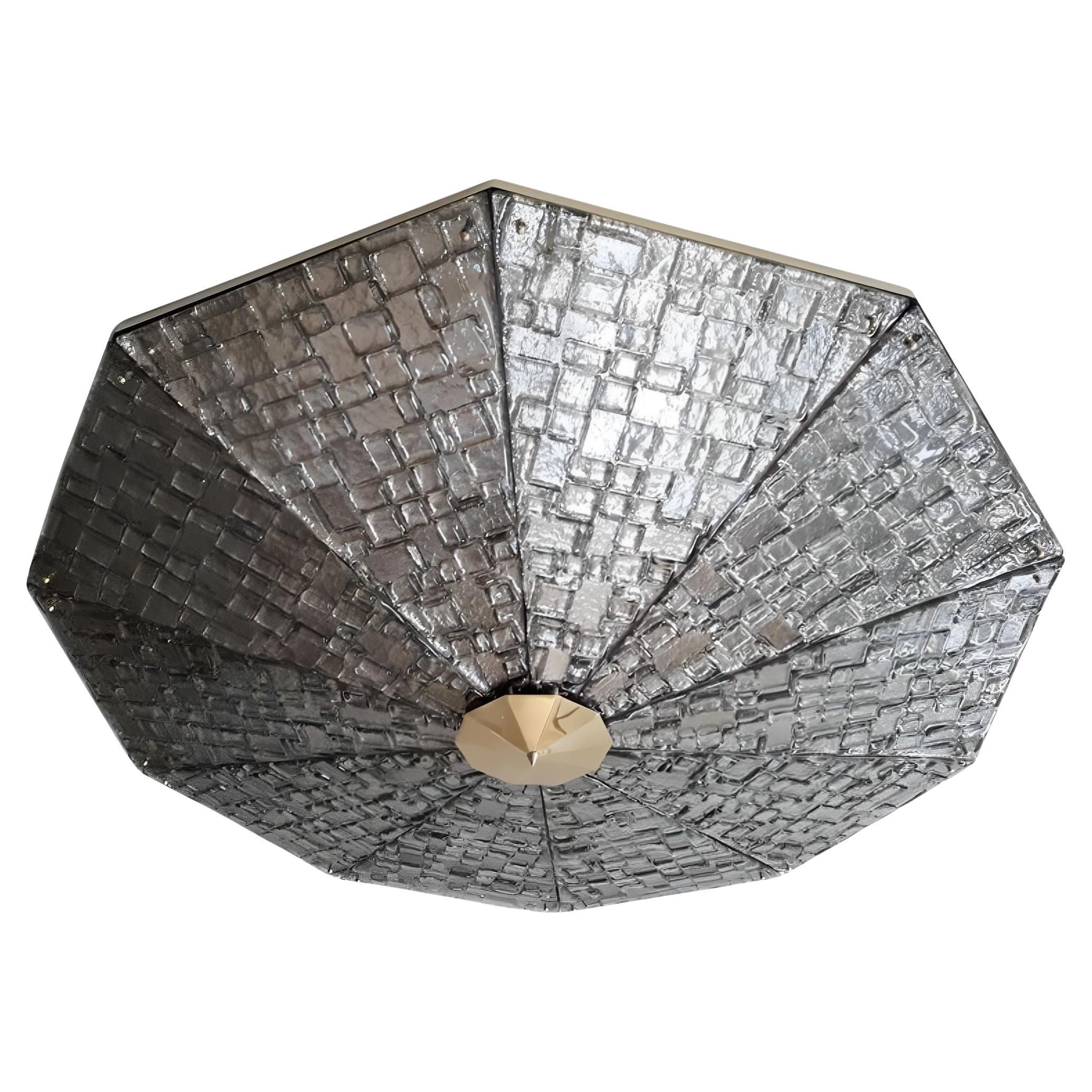 Limitierte Auflage Luxor Murano Glas Flush Mount von Gianluca Fontana Italien, 21. Jahrhundert im Angebot