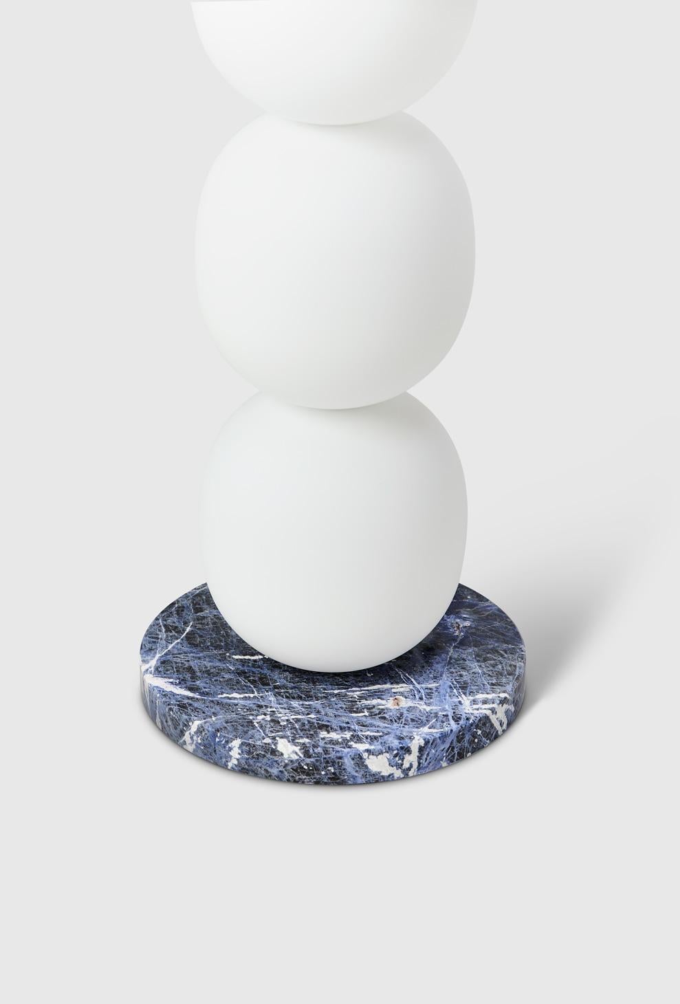 Modern Limited Edition Mainkai Table Lamp by Sebastian Herkner in Sodalite Blue