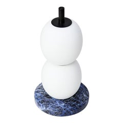Limited Edition Mainkai Table Lamp by Sebastian Herkner in Sodalite Blue