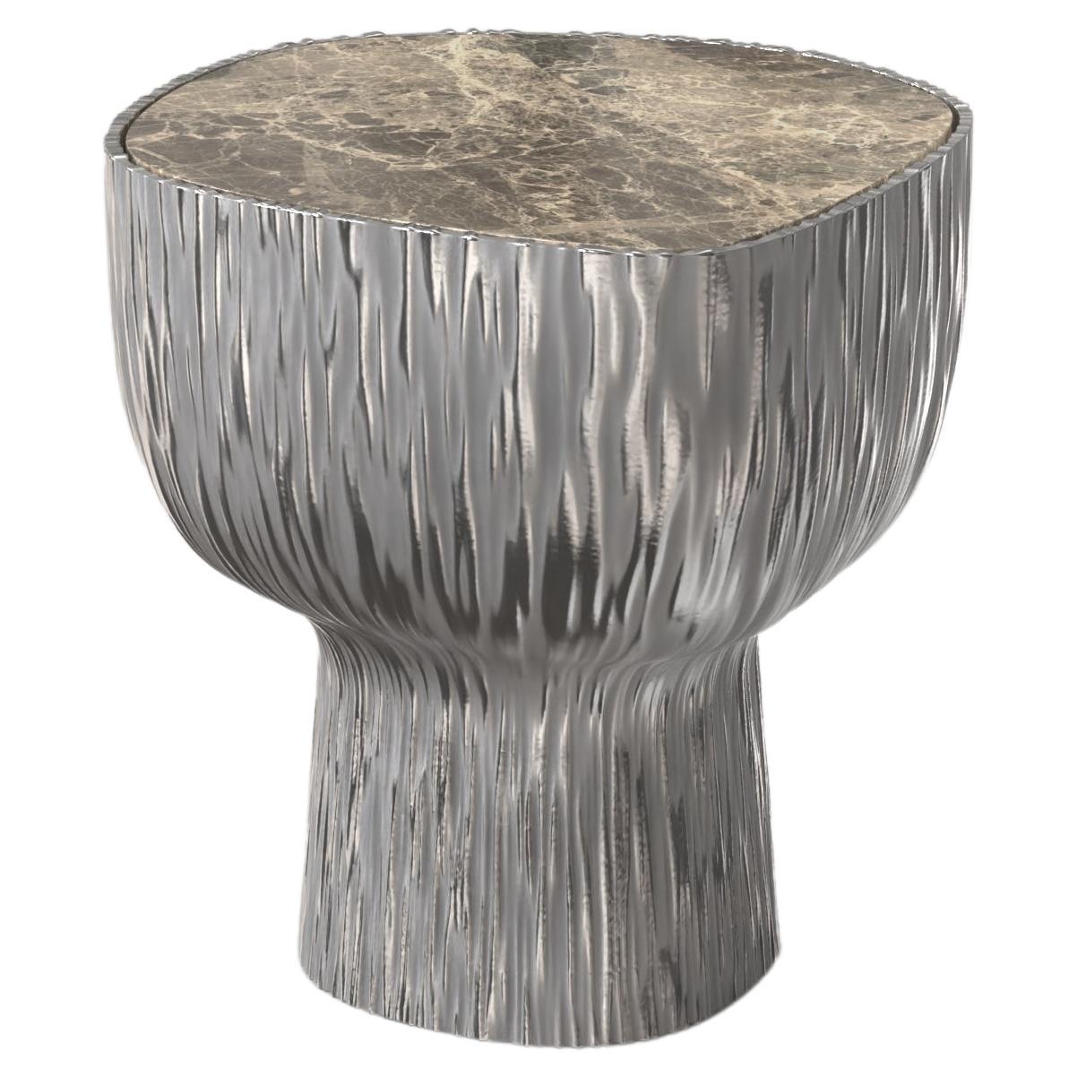 Table en aluminium et marbre Giava V1, Simone Fanciullacci en vente