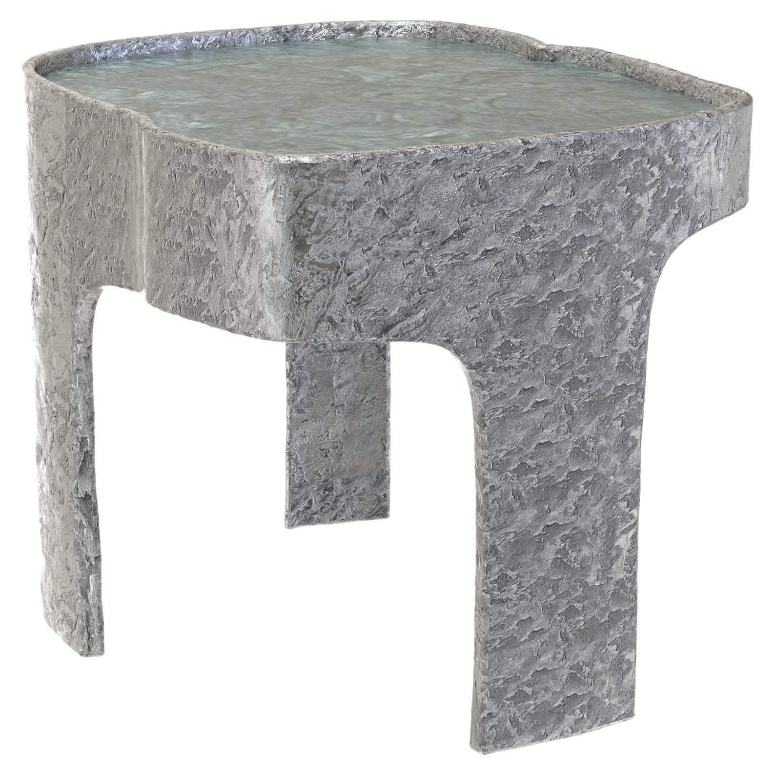 Limited Edition Marble Aluminium Table, Sumatra V1 by Edizione Limitata For Sale