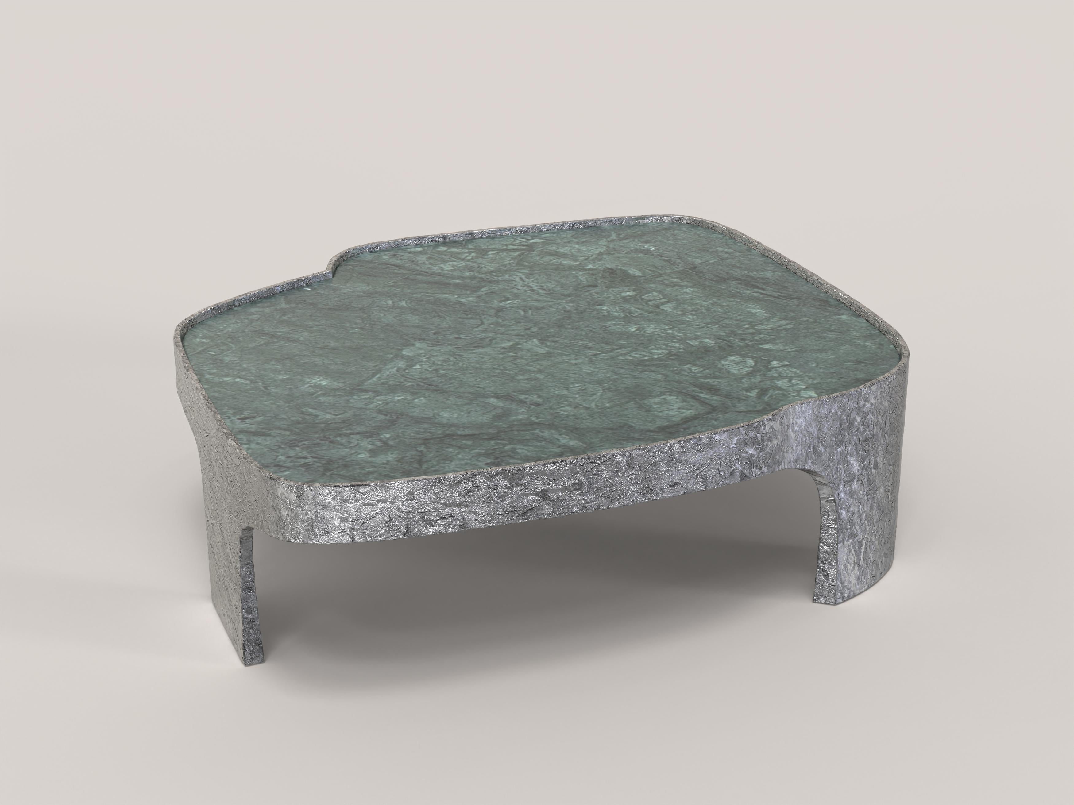 Limited Edition Marble Aluminium Table, Sumatra V2 by Edizione Limitata For Sale 1