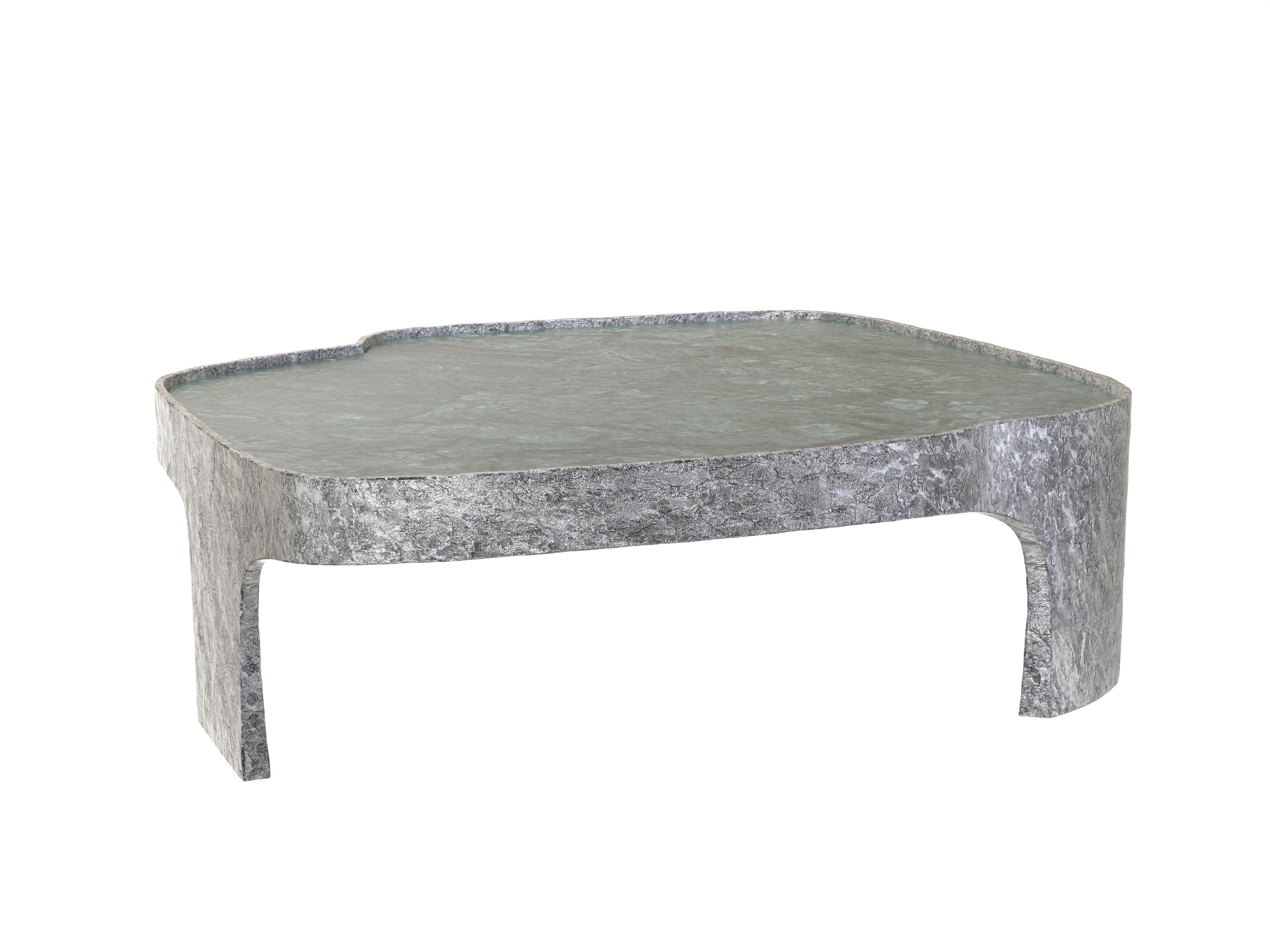 Limited Edition Marble Aluminium Table, Sumatra V2 by Edizione Limitata For Sale 2