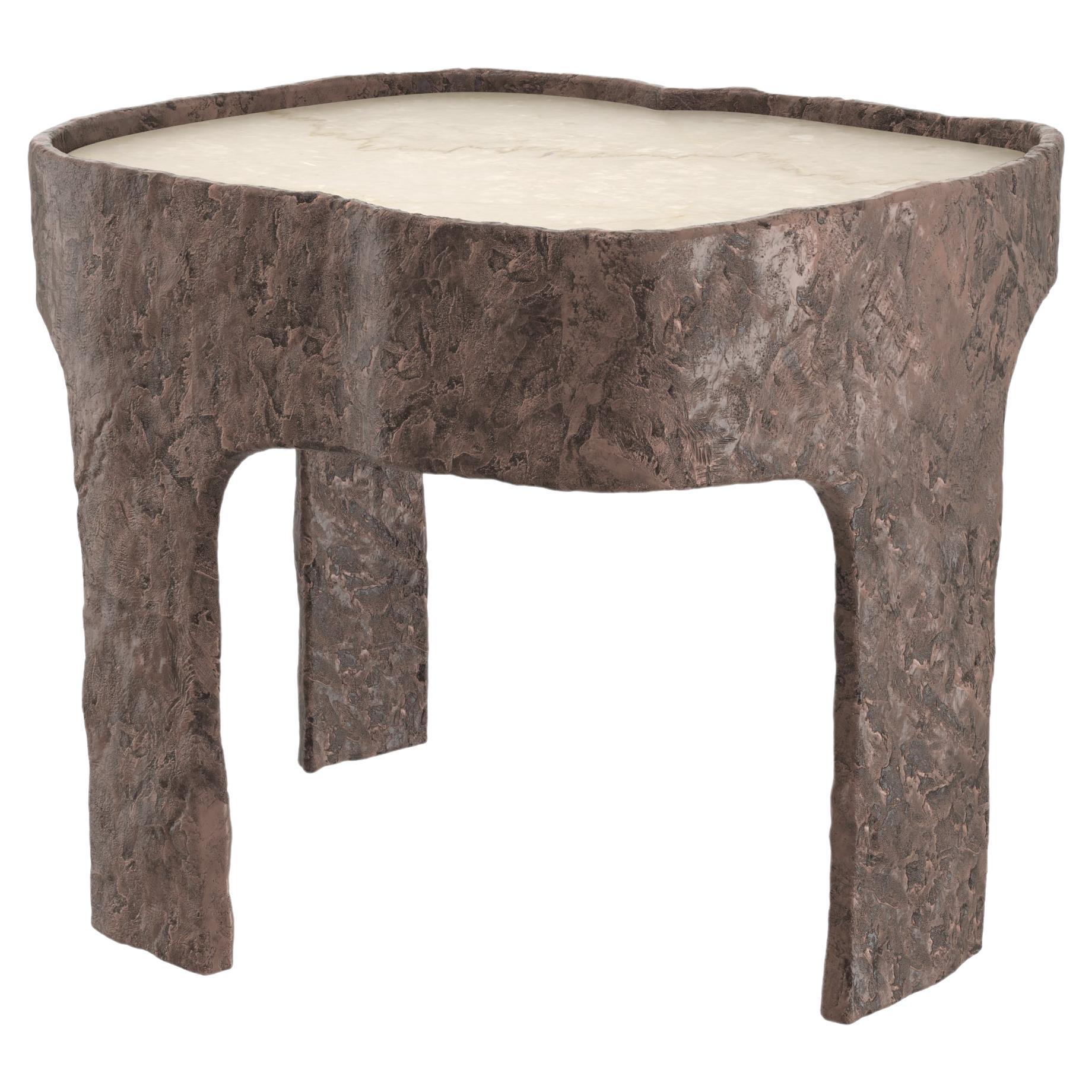Marmor-Bronze-Tisch Sumatra V1 von Edizione Limitata, limitierte Auflage