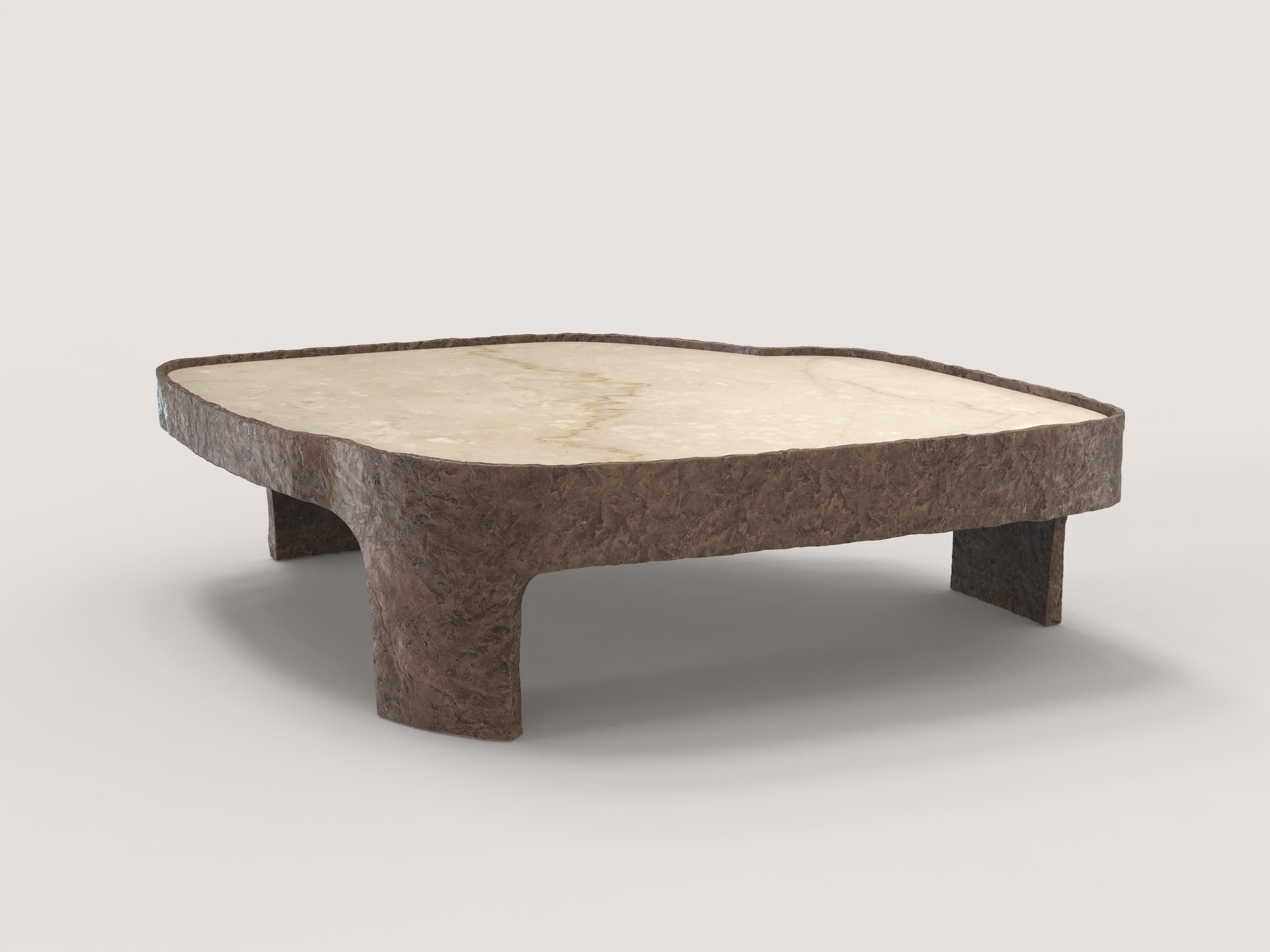 Limited Edition Marble Bronze Table, Sumatra V2 by Edizione Limitata In New Condition For Sale In Milano, IT