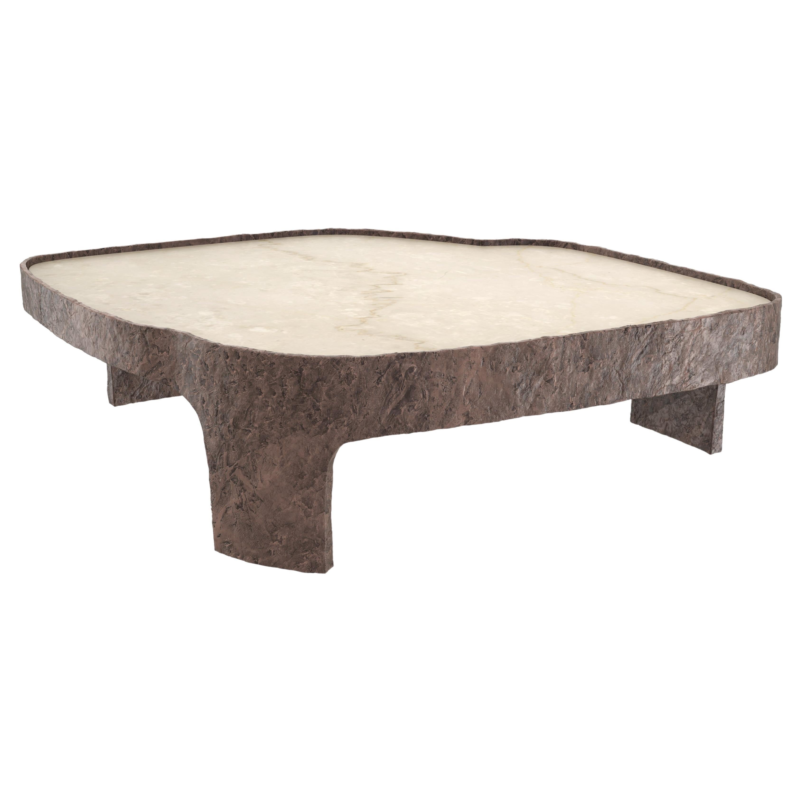 Limited Edition Marble Bronze Table, Sumatra V2 by Edizione Limitata For Sale