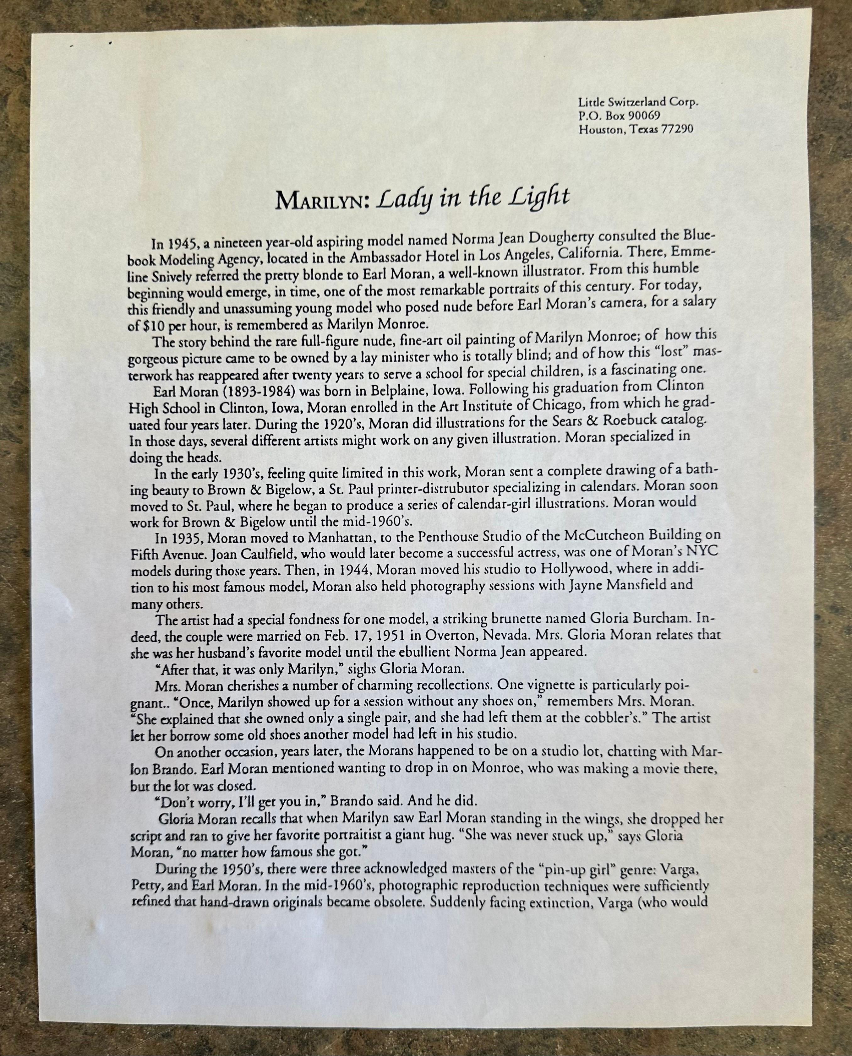 Litografia di Marilyn Monroe 