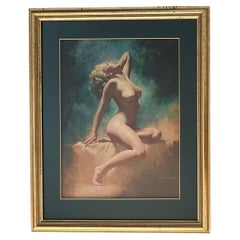 Limited Edition Marilyn Monroe "Lady in the Light" Nude Lithograph by Earl Moran