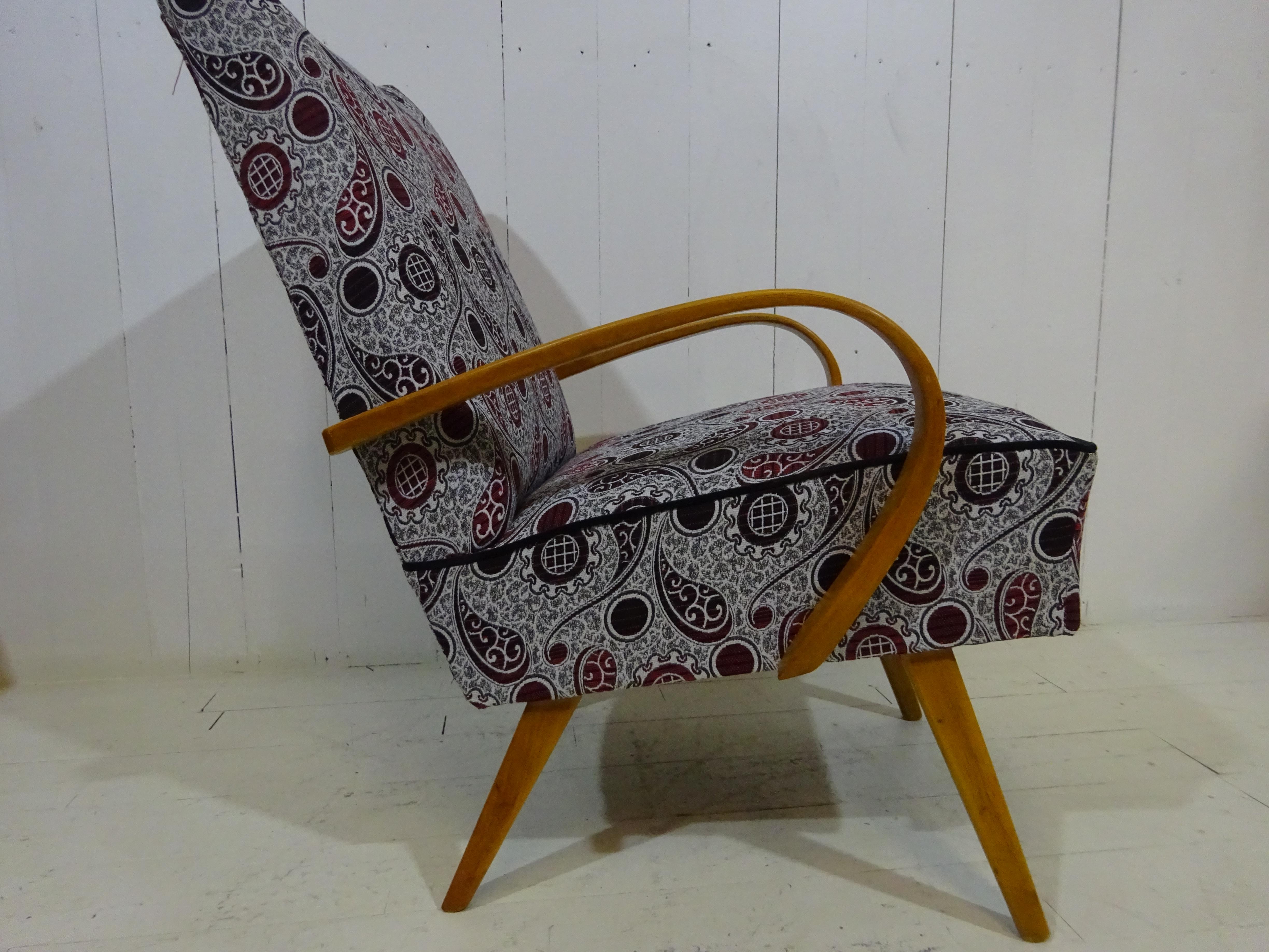 Limited Edition Mid-Century Lounge Chair by Jitona In Good Condition In Tarleton, GB