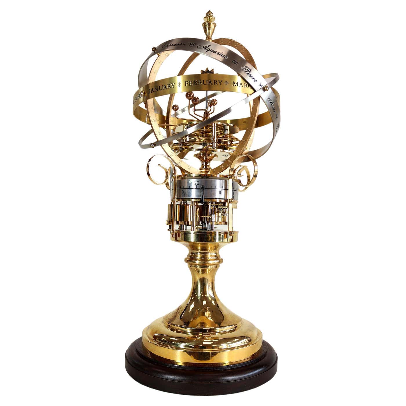 Devon Clocks Limited Edition Mid-Century Orrery Clock by Devon Clocks at 1stDibs ...