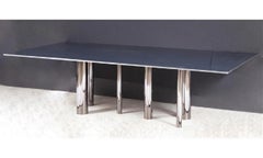 Martin Szekely, Mesa de comedor contemporánea de edición limitada, acero, Francia, 2004