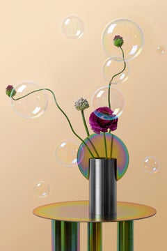 Edición numerada Jarrón Malevich CSL7 en acero cincado arco iris by NOOM