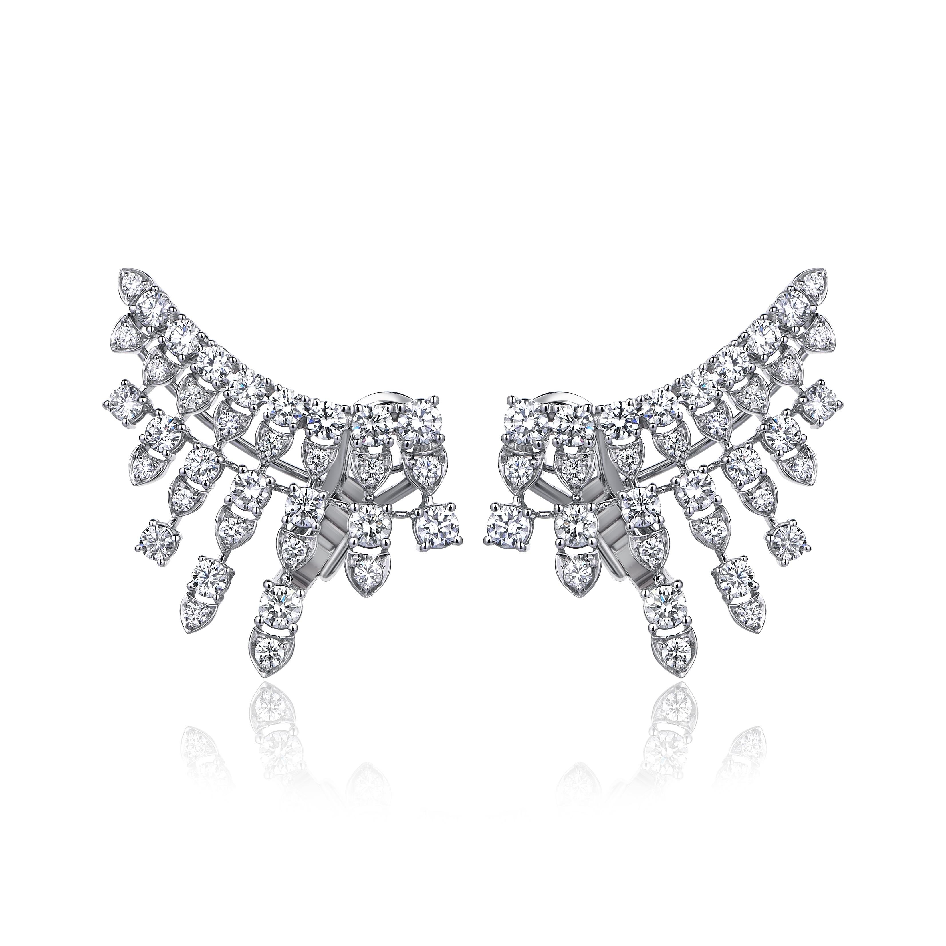 Modern Limited Edition Monan Diamond Earrings