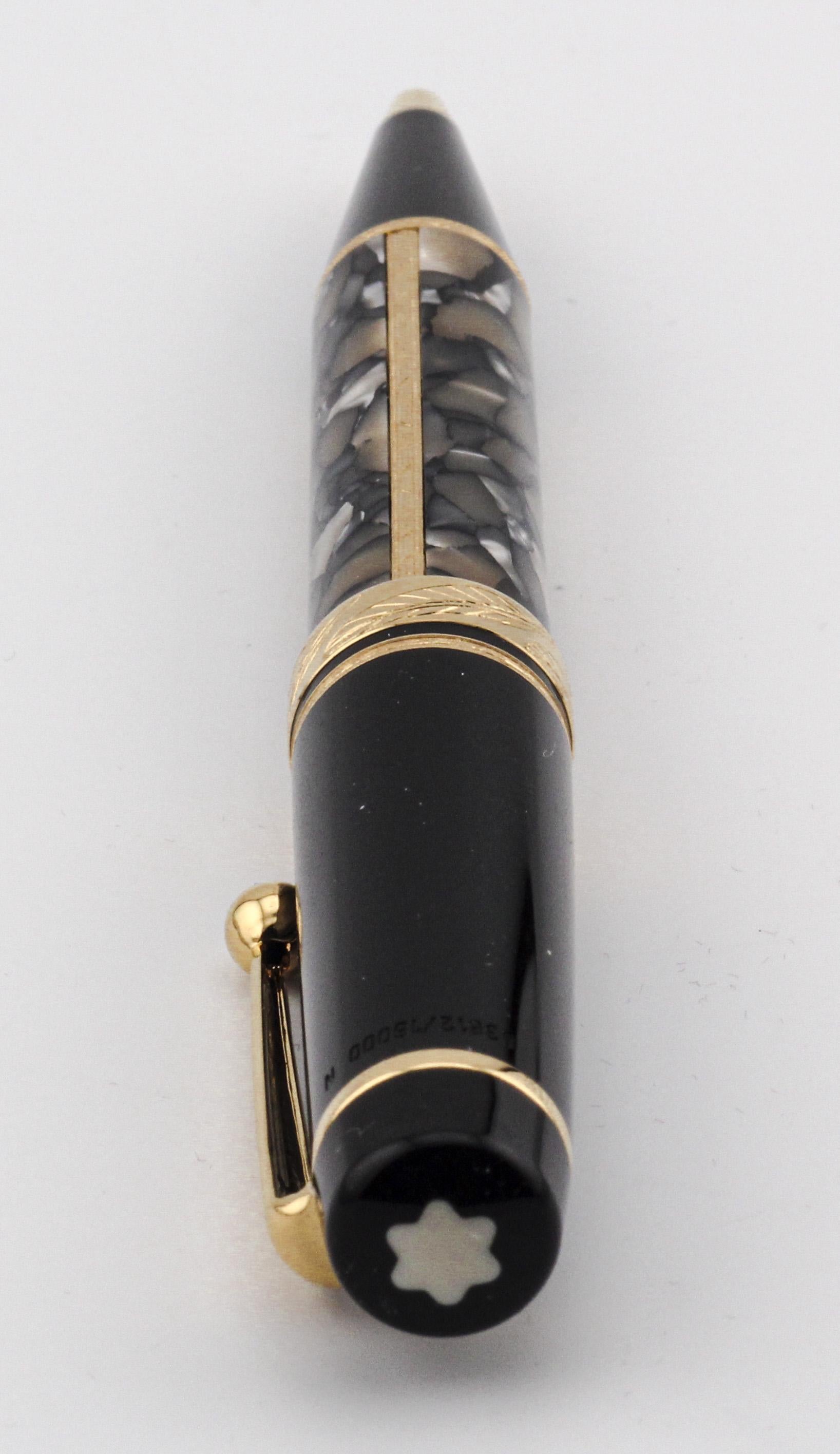 The Limited Edition Montblanc Alexander Dumas Writer Series Ballpoint Pen is a tribute to the prolific and beloved French novelist, playwright, and creator of timeless literary classics such as 