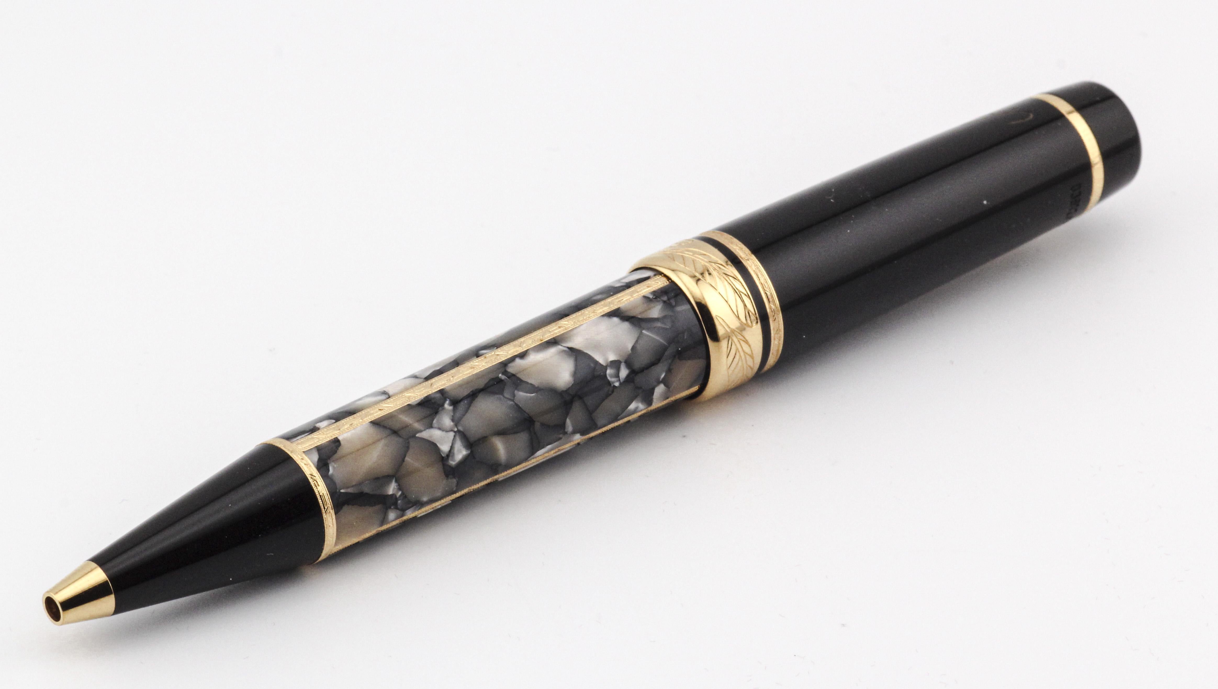 Limited Edition Montblanc Alexander Dumas Writer Series Ballpoint Pen In Good Condition For Sale In Bellmore, NY