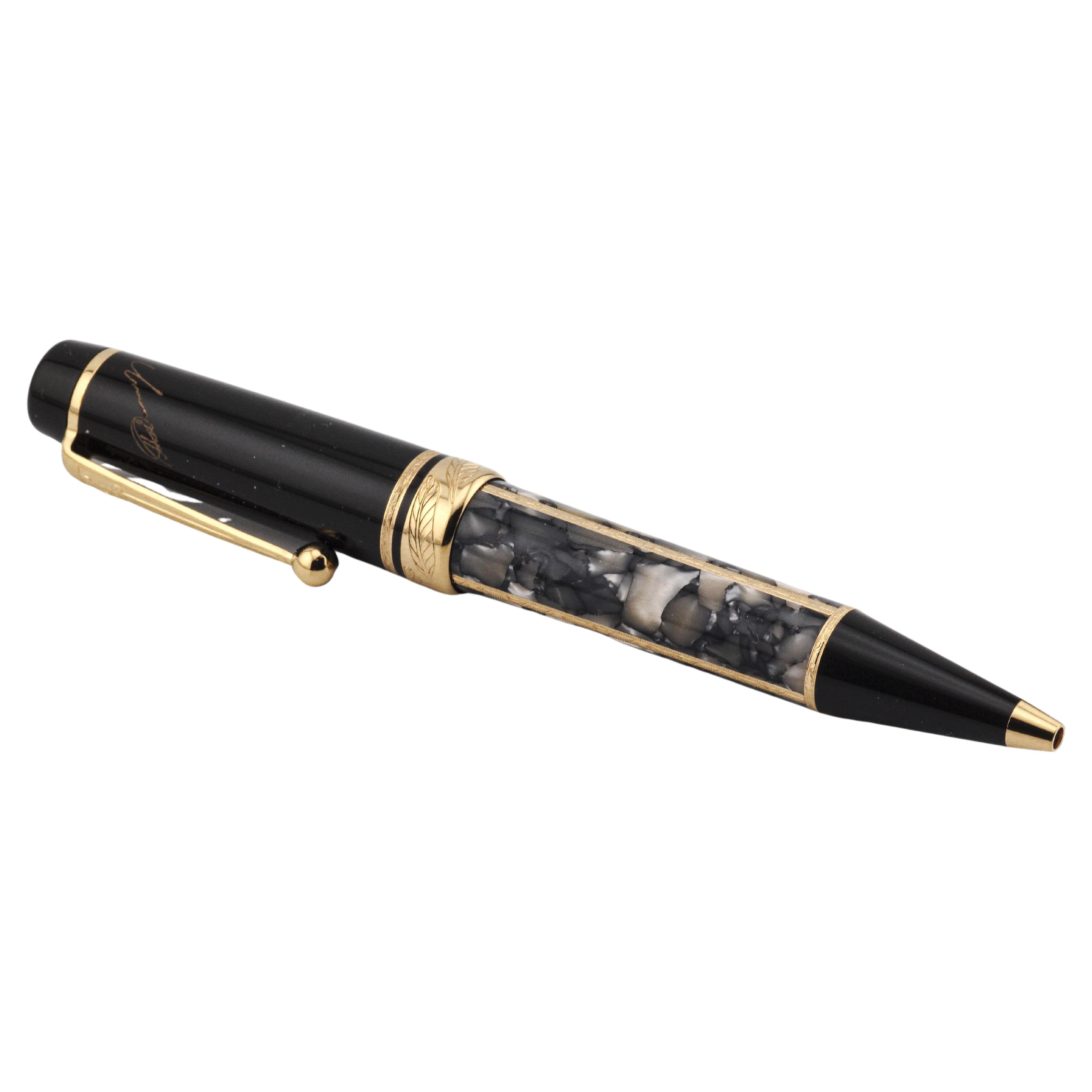 Limited Edition Montblanc Alexander Dumas Writer Series Ballpoint Pen For Sale