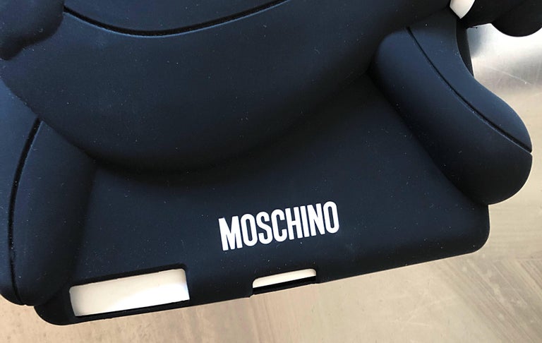 Black Limited Edition Moschino Sold Out IPad 2, 3 , 4 Case Panda Bear Rare Novelty  For Sale