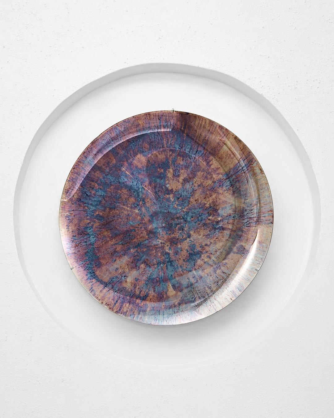 Contemporary Limited Edition Nebula IIV Concave Multicolor Oxidized Mirror by Homa For Sale