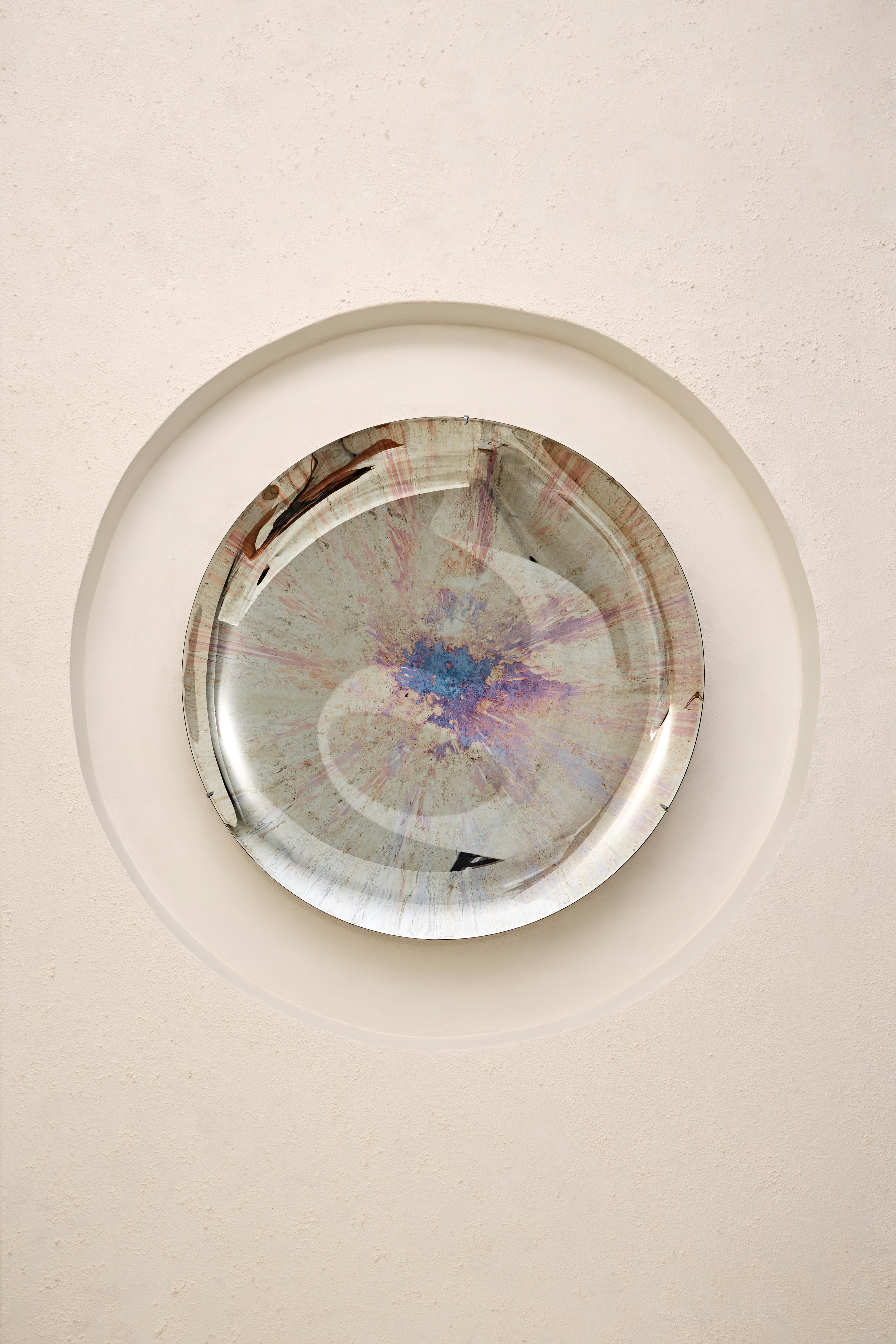 Limited Edition Nebula IV Concave Multicolor Oxidized Mirror by Homa