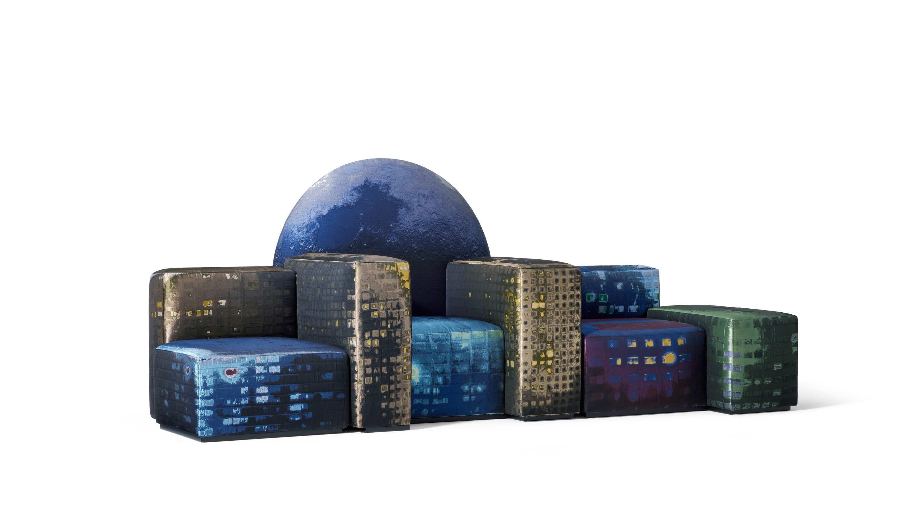 Mid-Century Modern Canapé Notturno A New York en édition limitée de Gaetano Pesce en vente