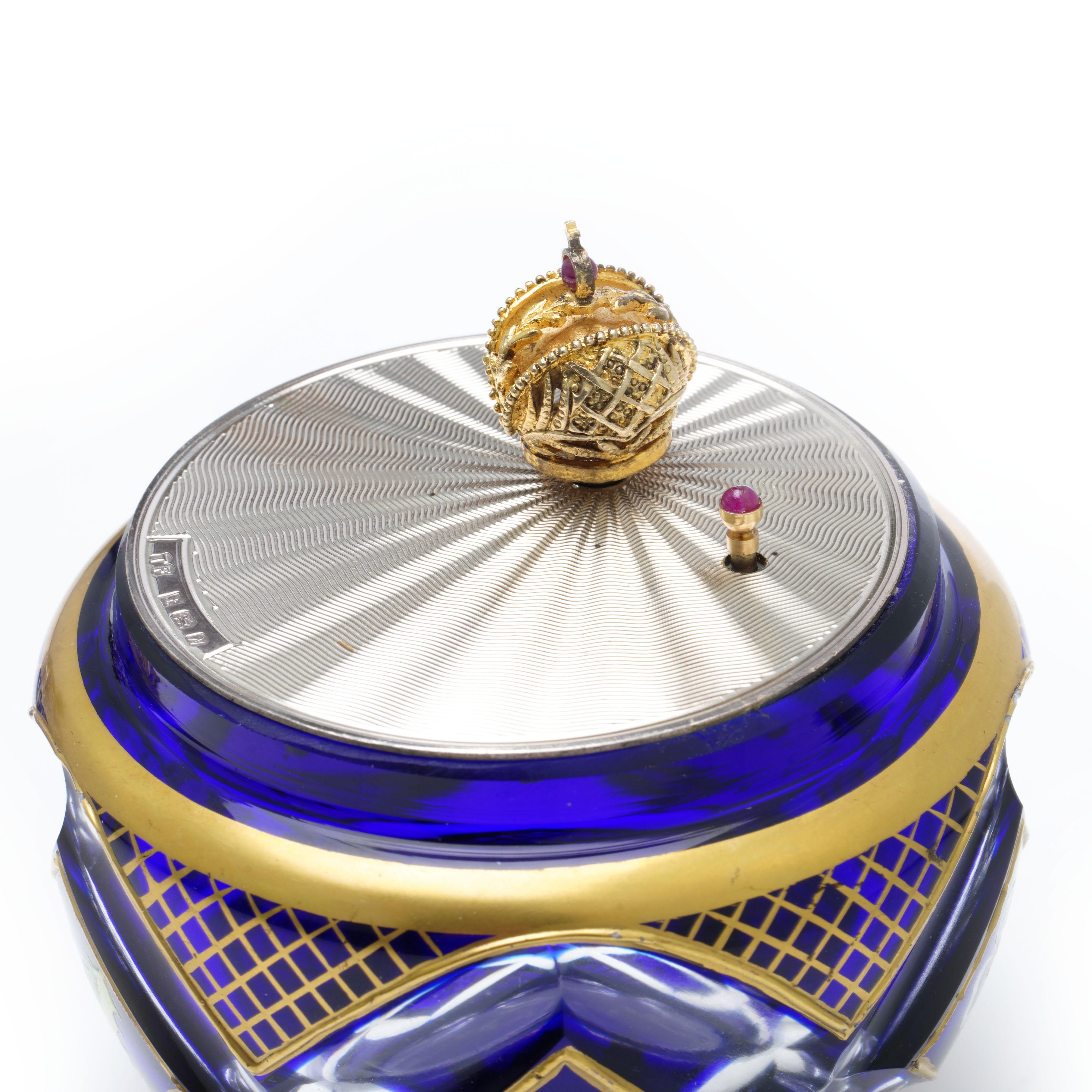 Limited Edition Nr.124 the Winter Egg Music Box by Theo Faberge 4