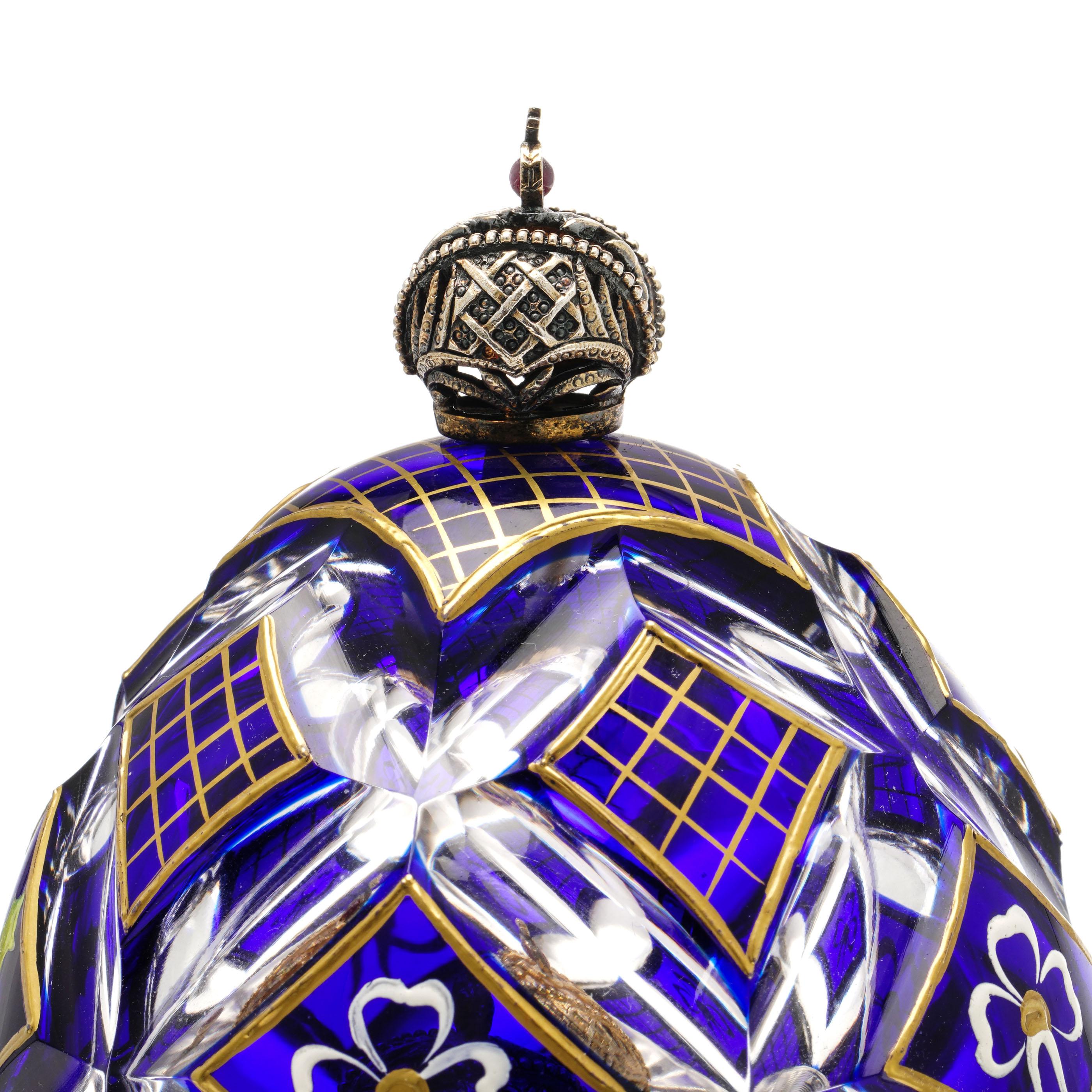 British Limited Edition Nr.124 the Winter Egg Music Box by Theo Faberge
