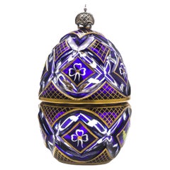 Boîte à musique de l'œuf d'hiver en édition limitée n° 124 par Theo Faberge