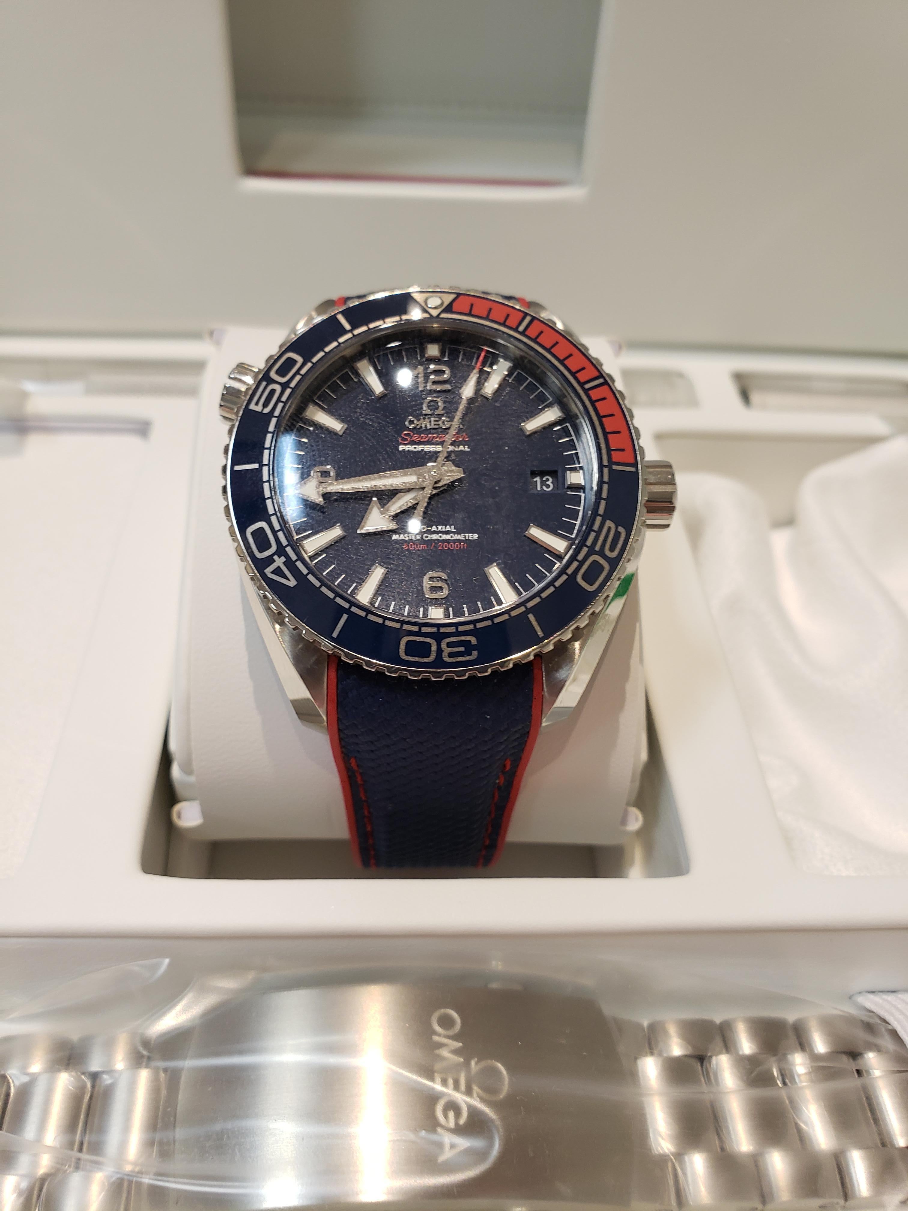 Limited Edition Omega Sea Master Planet Ocean 2018 Olympic Games Watch For Sale 2