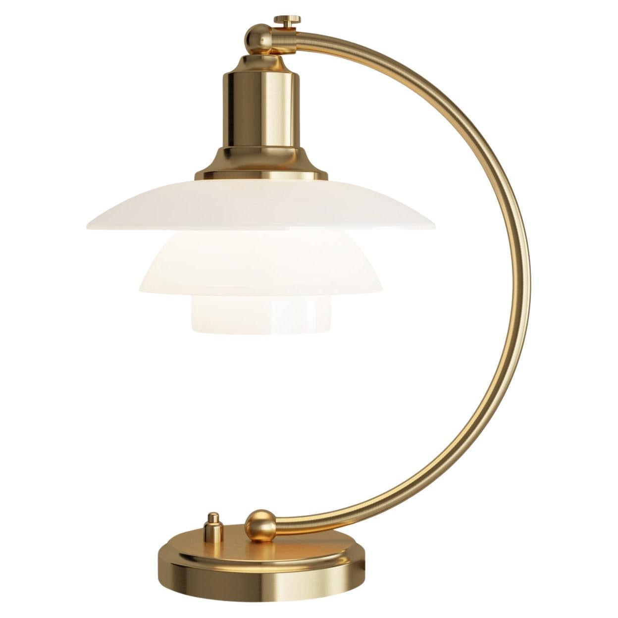 Limited Edition PH 2/2 'Luna' Opaline Glass Table Lamp for Louis Poulsen