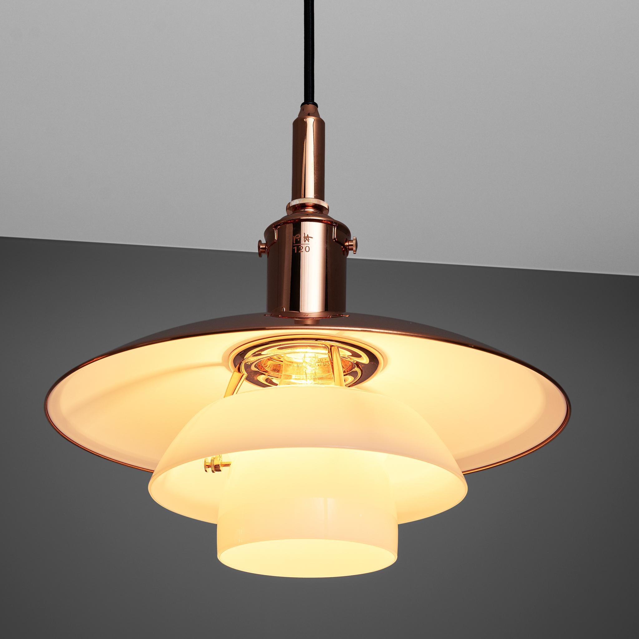 Early 20th Century Limited Edition Poul Henningsen Pendants in Copper