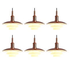 Limited Edition Poul Henningsen PH 3 1/2 Pendants in Copper