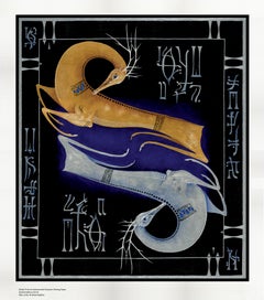 Limited Edition Print after original Andrew Ryabov - "Silver and gold deers"