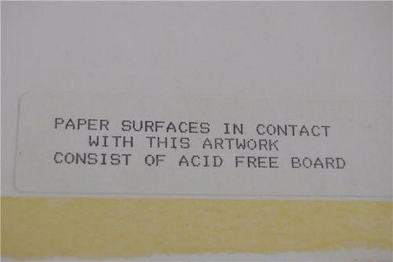 Papier Impression en édition limitée de L. Nesbitt 1974, signée Lily & Rose en vente