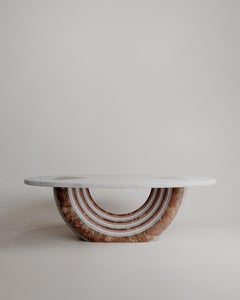 Limited Edition, Red Marble Stone Heart Aïmi Dining Table By Esther Knopfler