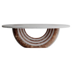 Limited Edition, Red Marble Stone Heart Aïmi Dining Table By Esther Knopfler