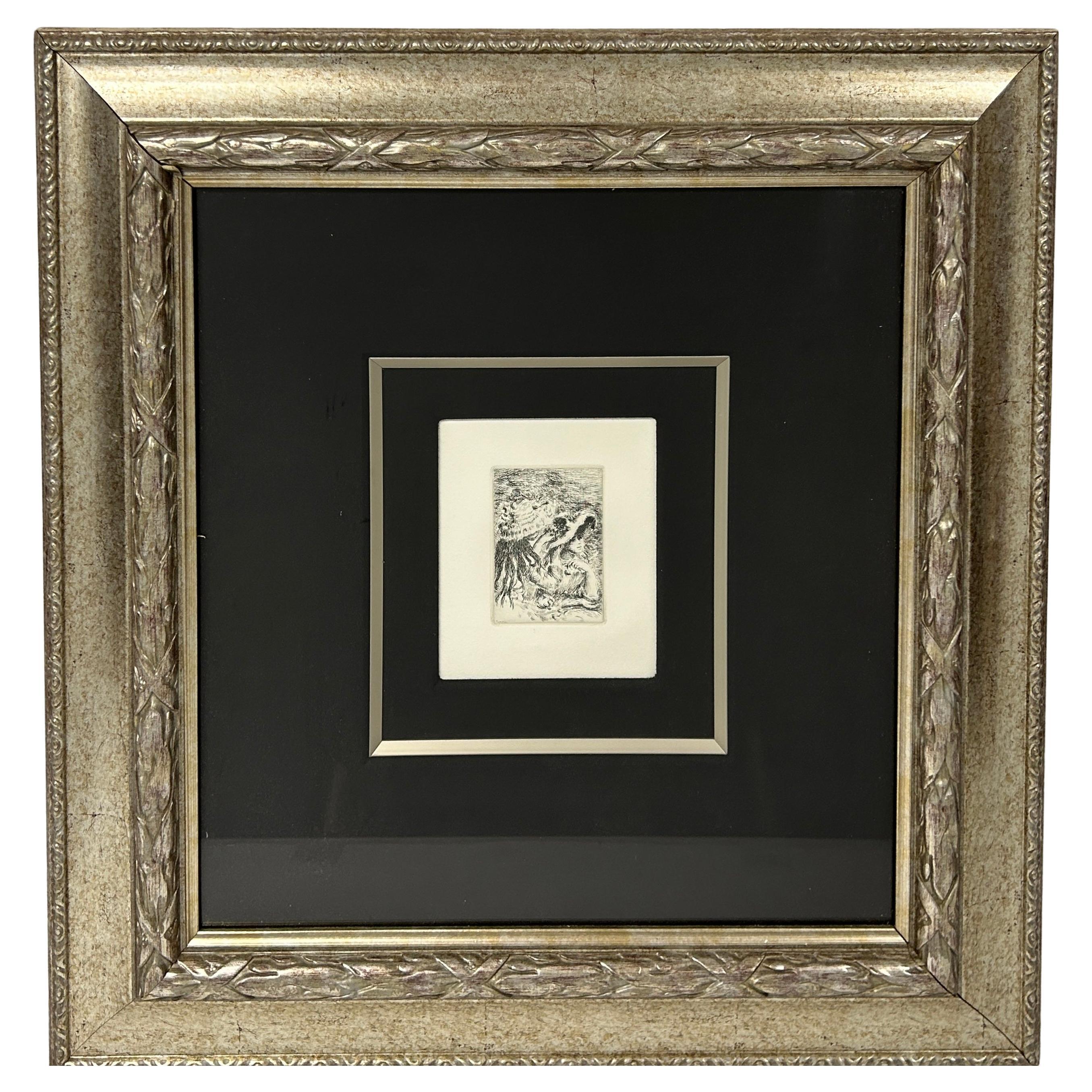 Limited Edition Renoir Lithograph, "Le Chapeau Epingle" (Pinning the Hat) For Sale