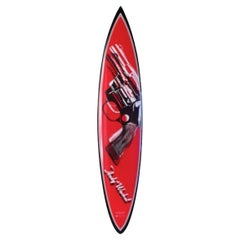 Edición limitada de la tabla de surf / escultura "Revolver" de Andy Warhol y Tim Bessell