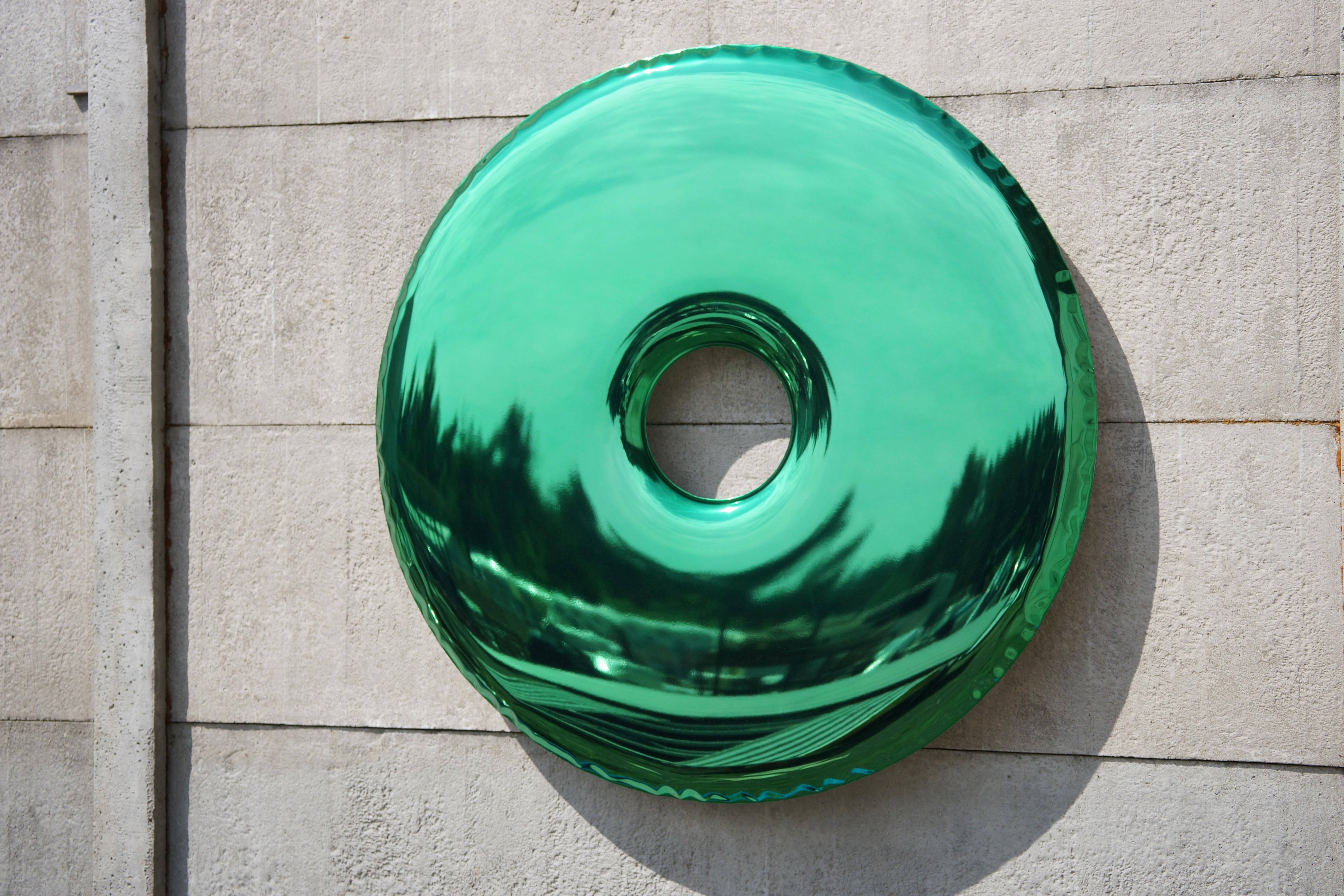 Edizione limitata del Rondo 120 Gradient Mirror in acciaio inossidabile verde di Zieta in vendita 2
