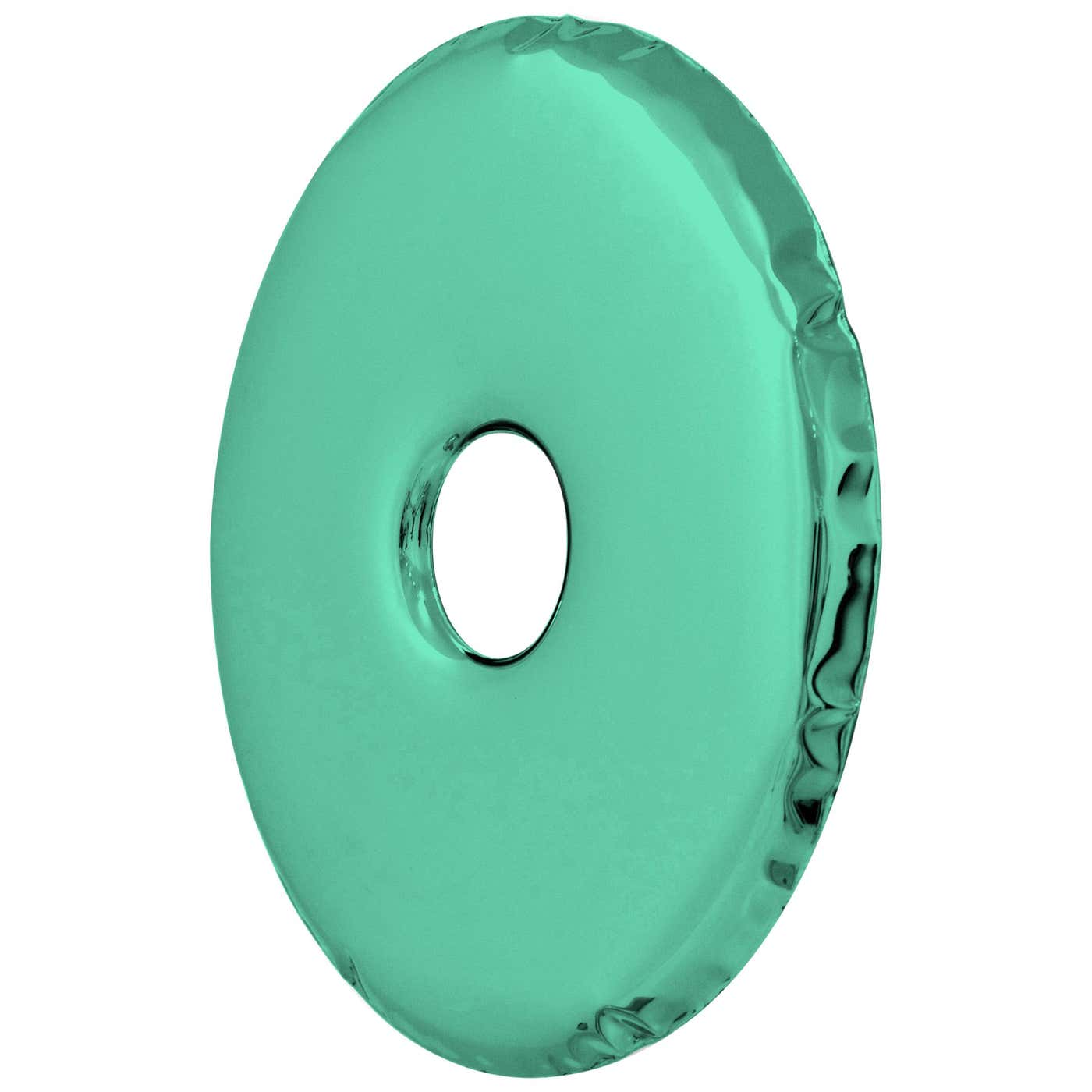Limited Edition Rondo 120 Gradient Mirror in Green Stainless Steel by ...