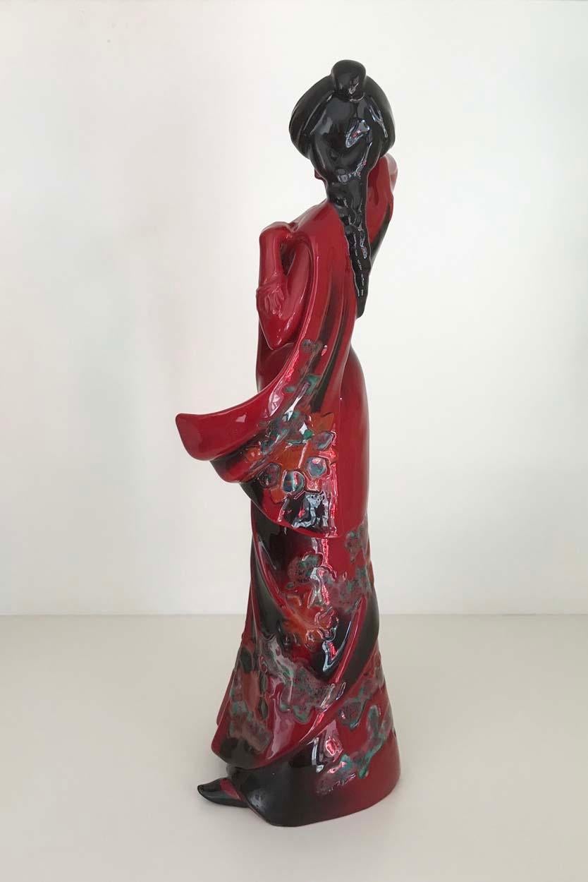 Peint à la main Figurine Royal Doulton Flambe Limited Edition, Eastern Grace, vers 1996 en vente
